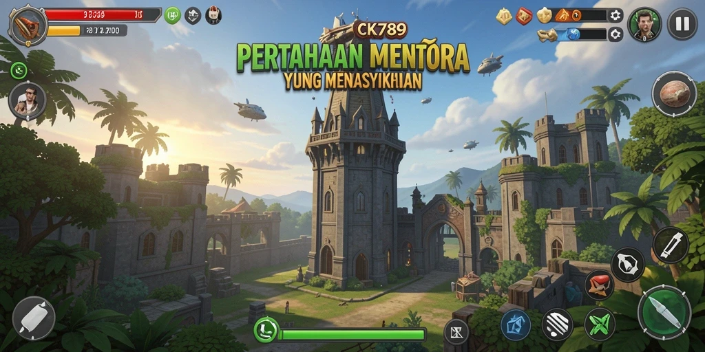 Tampilan gameplay CK789 yang seru dan menegangkan dalam Tower Defense.