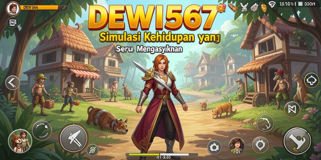 Screenshot DEWI567 menampilkan gameplay simulasi kehidupan yang menyenangkan.