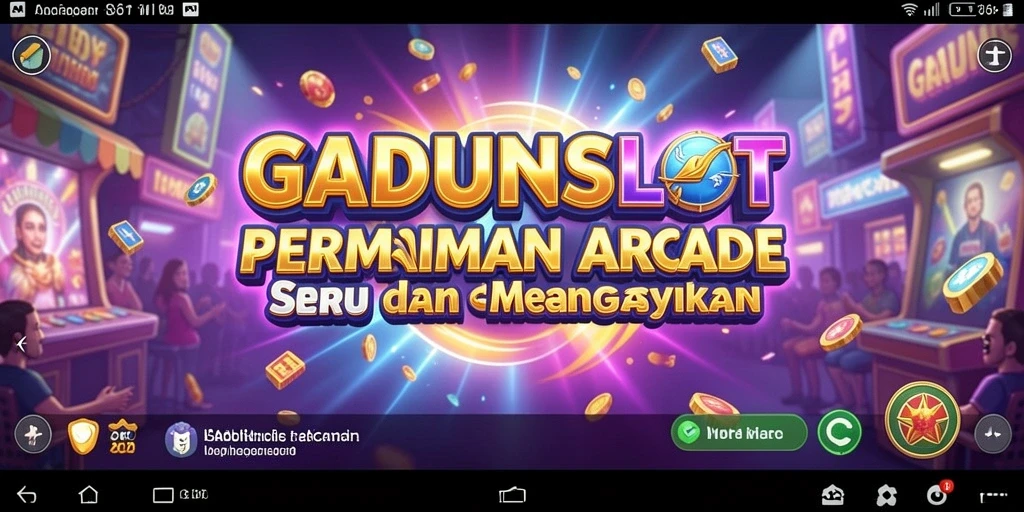 Tampilan gameplay GADUNSLOT yang penuh warna dan seru.