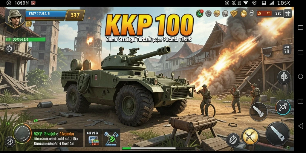 Tampilan gameplay KPK100 dengan strategi yang mendebarkan.