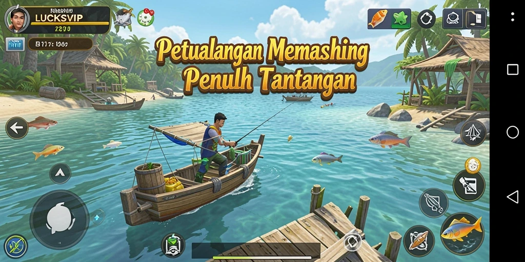 Menampilkan gameplay memancing seru di LUCKSVIP dengan grafis yang menakjubkan.
