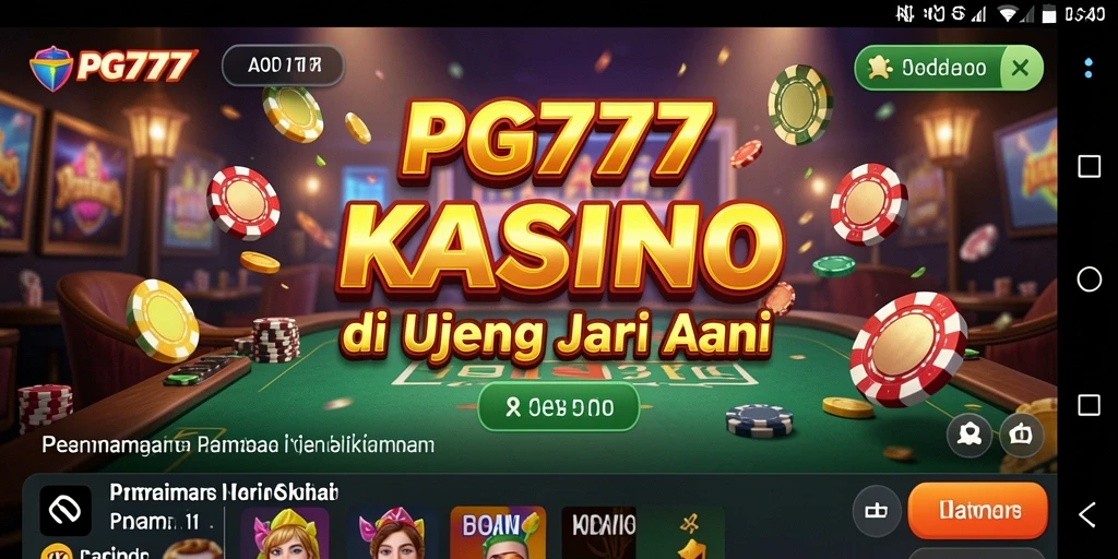 Tangkapan layar utama PG777 menampilkan gameplay menarik dari permainan Kasino.