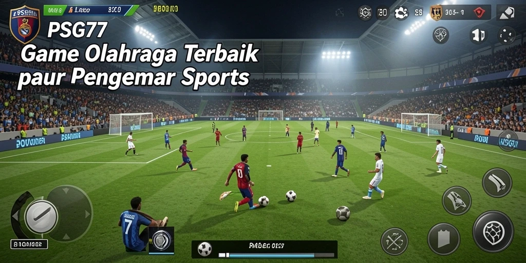 Screenshot utama PSG77 menunjukkan aksi mendebarkan dalam pertandingan olahraga.