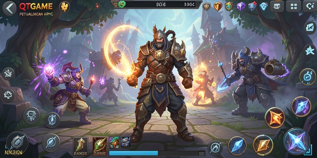 Screenshot QTGAME menampilkan aksi seru dalam gameplay ARPG.