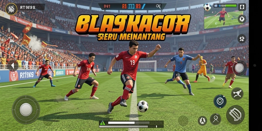 Tampilan dinamis dari gameplay RT99 dengan aksi olahraga yang mendebarkan.