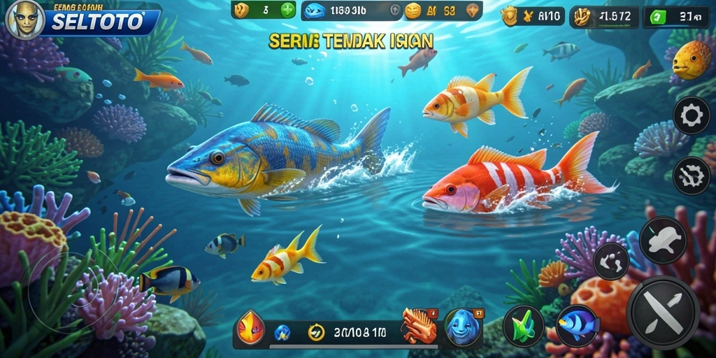 Tampilan gameplay <strong>SELTOTO</strong> yang memukau dan penuh aksi Tembak Ikan.