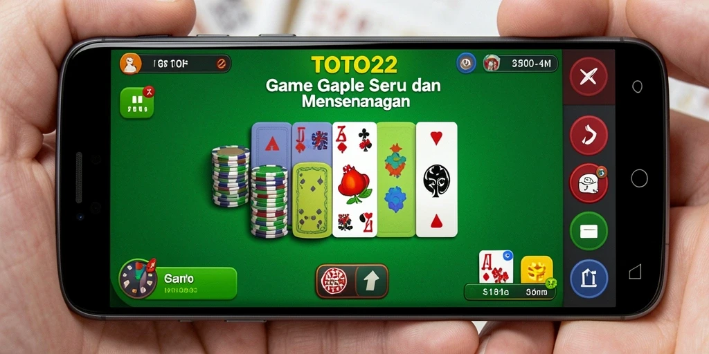 Tampilan gameplay Gaple TOTO22 yang menarik dan interaktif.